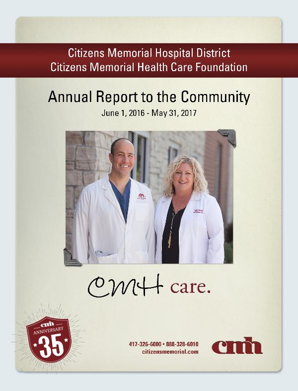CMH Annual Report 2017 Annual Report