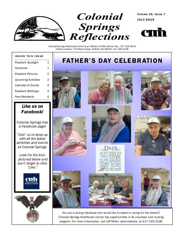 Colonial Springs Reflections July 2019