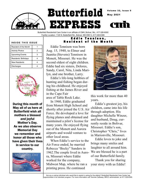 Butterfield Express May 2021