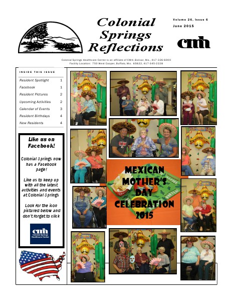 Colonial Springs Reflections June 2015