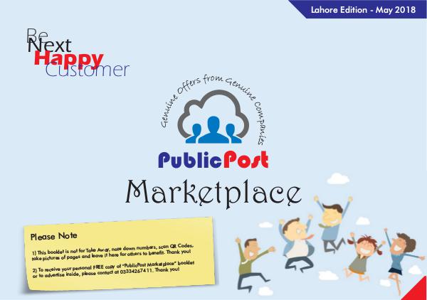Public Post Marketplace - Lahore Edition - May'18