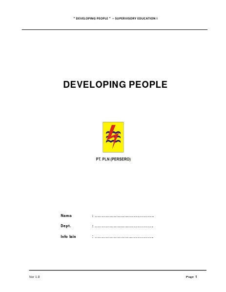 Manual Peserta - Developing People Feb. 2015