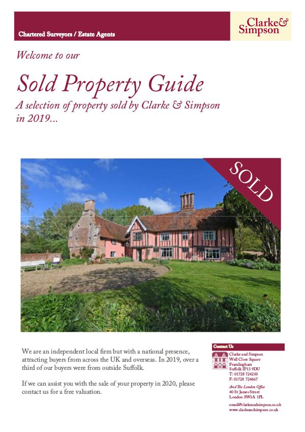 Sold Property Guide 2019 Sold Property Guide 2019