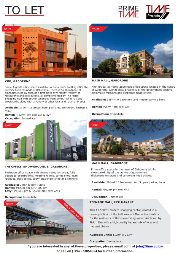 Time letting brochure Time - To Let - For Sale  - May 2023