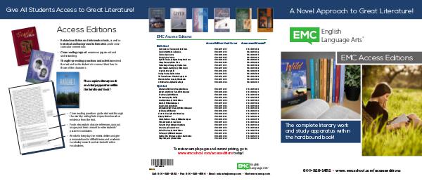 Little Rock School District ELA Mirrors and Windows Access Editions Brochure W