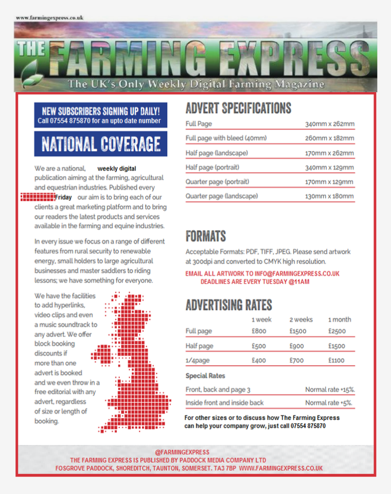 The Farming Express- Media Pack 2015 2015