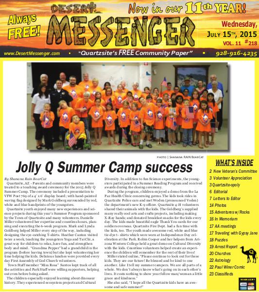 Desert Messenger July 15, 2015 Jul. 2015