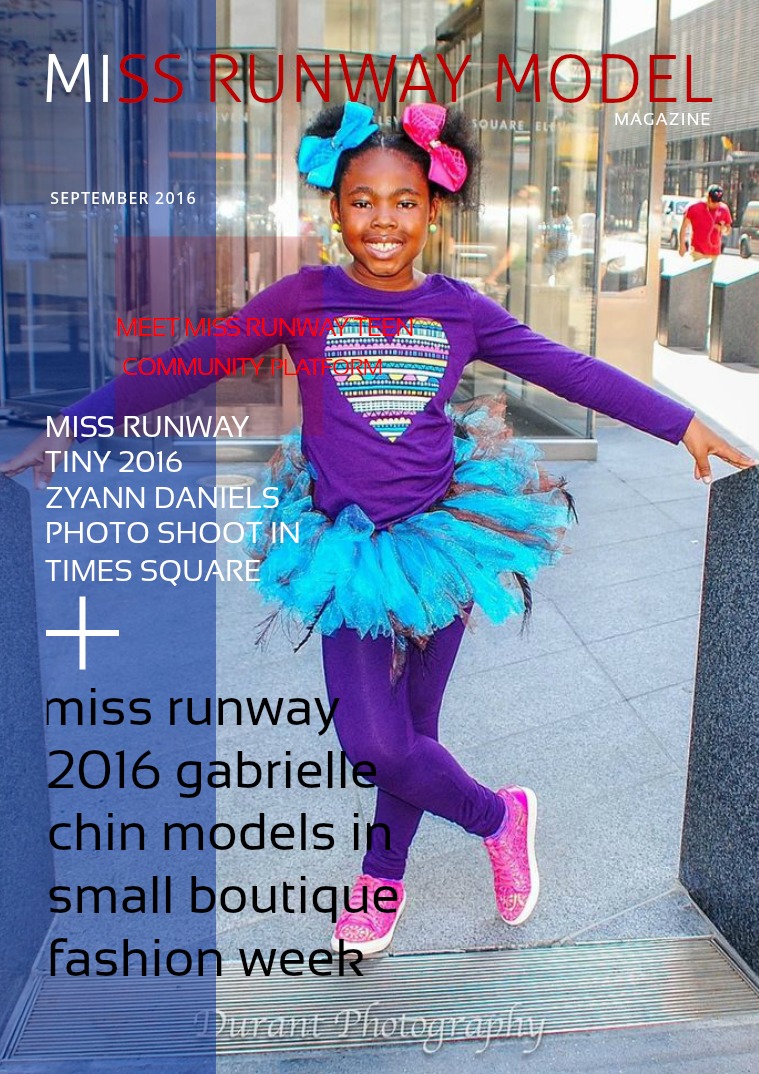 Miss Runway Model Magazine October 2017 3rd Quarter Issue September 2016
