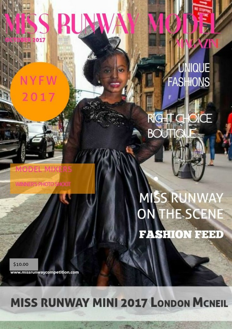 Miss Runway Model Magazine October 2017 October 2017 issue 4
