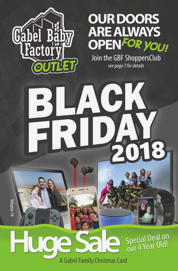 Gabel Family Christmas Card Black Friday- Gabel Baby Factory Outlet (2018)
