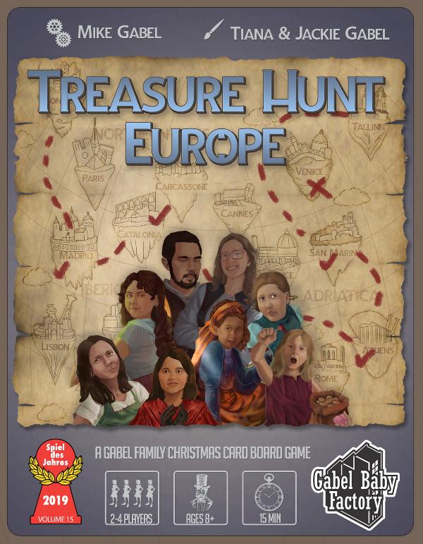 Gabel Family Christmas Card Treasure Hunt Europe (2019)