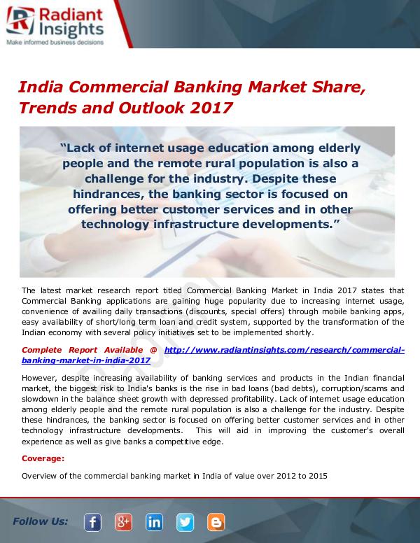 Financial Services Related Reports India Commercial Banking Market Size, Share, Growt