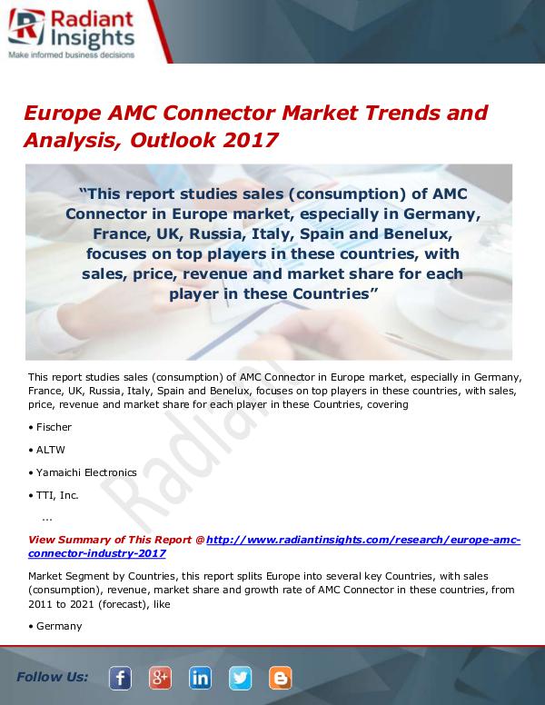 Europe AMC Connector Market Size, Share, Growth, T