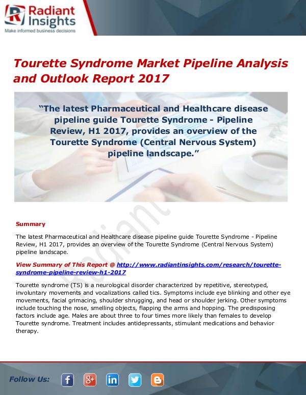 Pharmaceuticals and Healthcare Reports Tourette Syndrome Market Size, Share, Growth, Tren