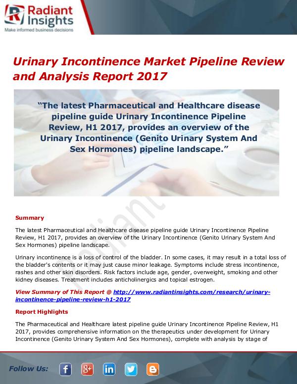 Urinary Incontinence Market Size, Share, Growth, T