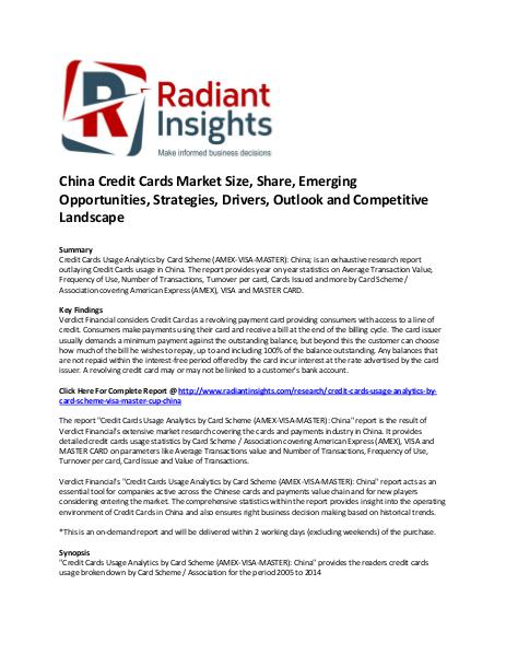 China Credit Cards Market Size, Share, Key Trends China Credit Cards Market Share and Size
