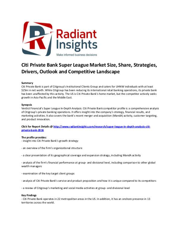 Citi Private Bank Super League Market Size Citi Private Bank Super League Market