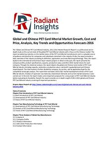 PET Card Mterial Market Share, Growth, Cost and Price, Analysis 2016