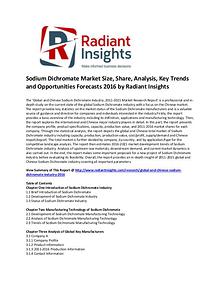 Sodium Dichromate Market Size, Growth, Cost and Price, Analysis 2016