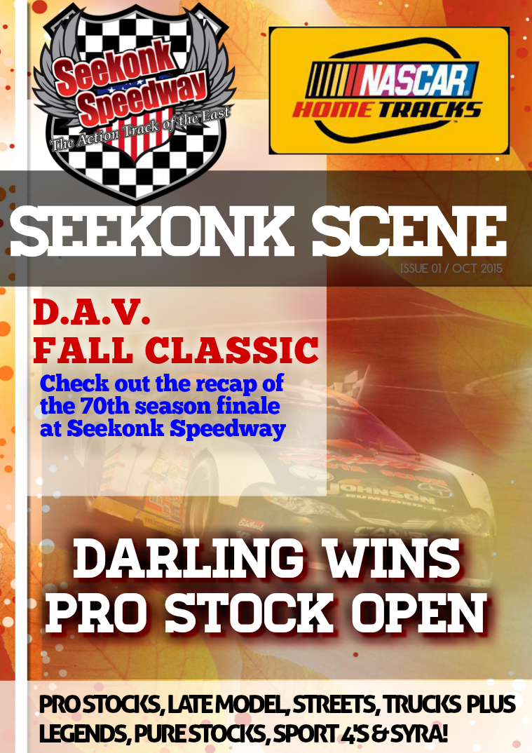 2015 Seekonk Speedway Race Magazine D.A.V. Fall Classic