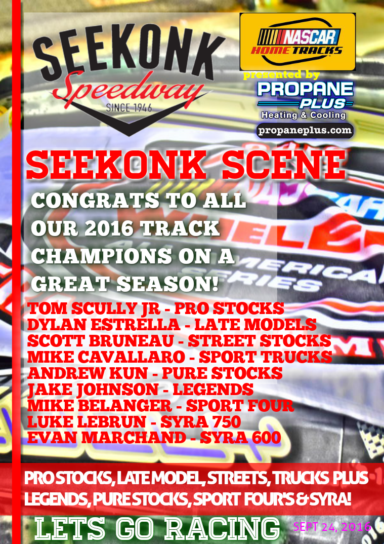 Seekonk Speedway Race Magazine Championship Weekend Recap!