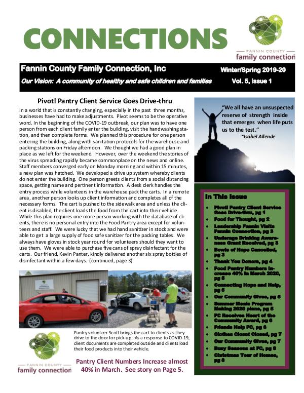 Winter19-Spring20 Connections Newsletter Winter 2019-Spring 2020 1up page.pub