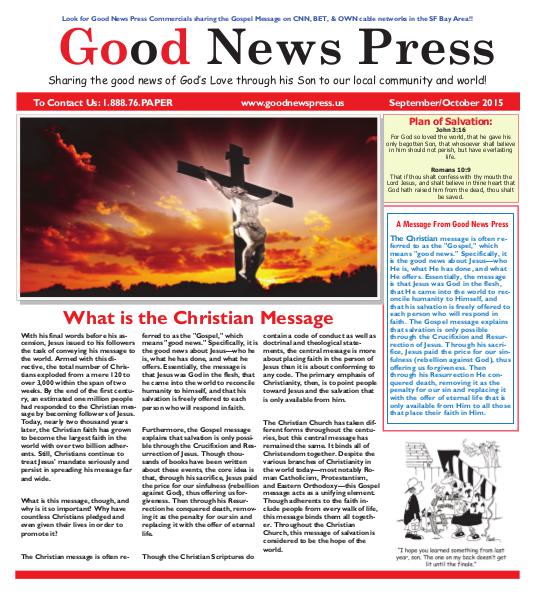 Good News Press September/Oct. 2015 September 2015