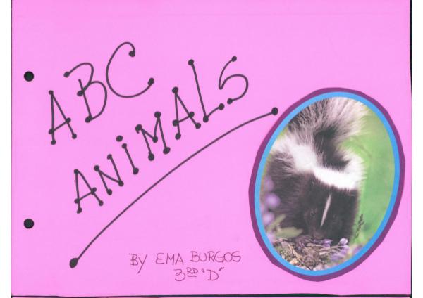 ABC Animals By Ema Burgos 3°D ABC Animals By Ema Burgos 3°D