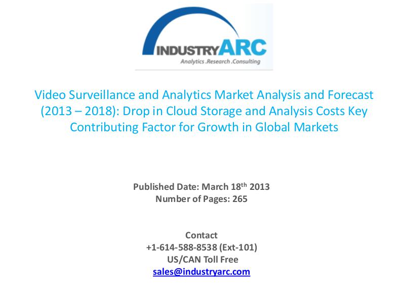 Video Surveillance Service Market’s Exclusive High Level Analysis. Video Surveillance, Service and Analytics Market