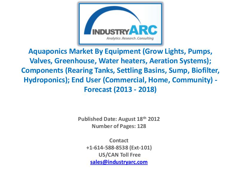 Aquaponics market is potential enough to touch $1billion mark by 2020