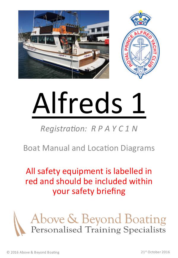 Alfreds I & II Operation Manuals Volume 1