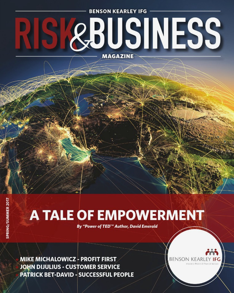 Risk & Business Magazine Benson Kearley IFG Spring / Summer 2017