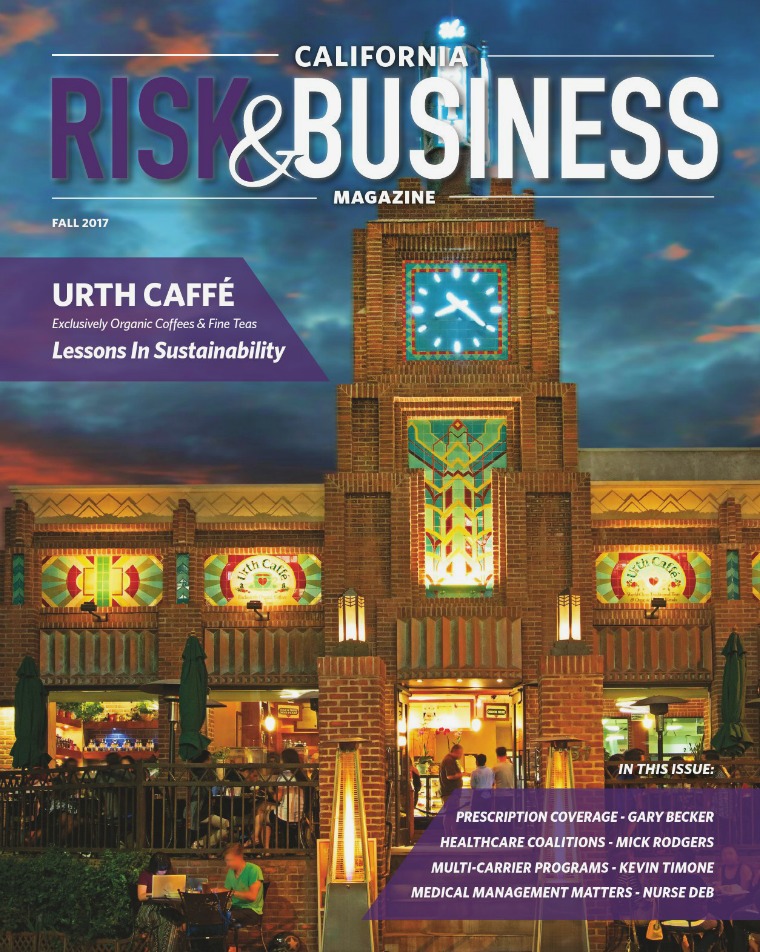 Risk & Business Magazine California  Fall 2017