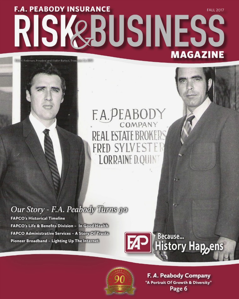 F.A. Peabody Insurance Magazine Fall 2017
