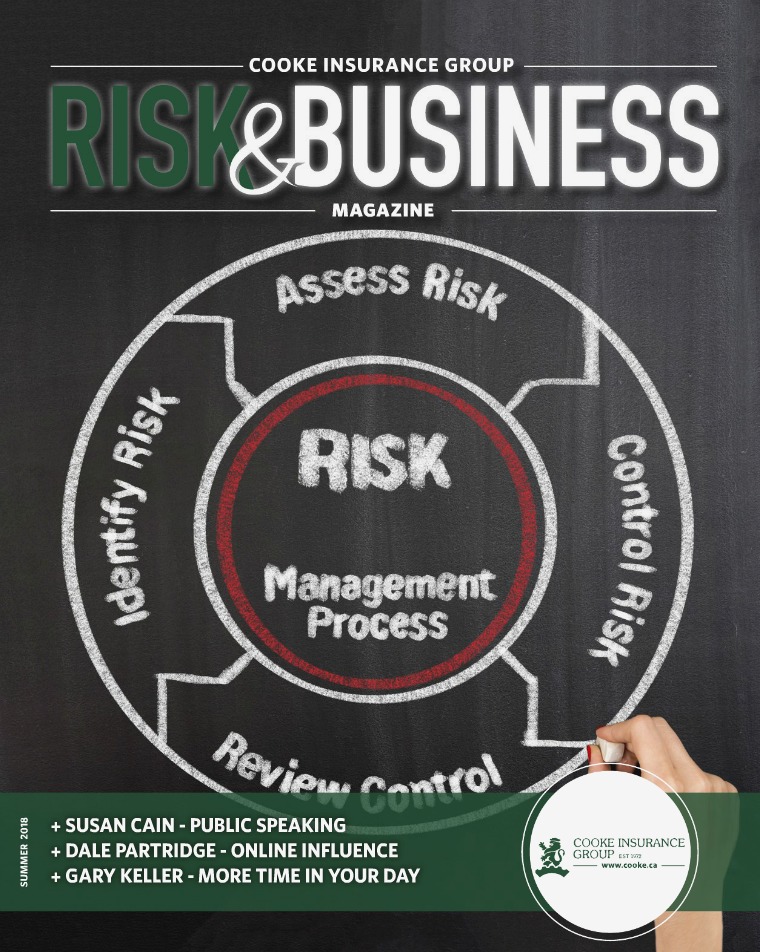 Risk & Business Magazine Cooke Insurance Magazine Summer 2018