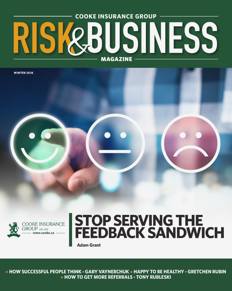 Risk & Business Magazine Cooke Insurance Group Magazine Winter 2018