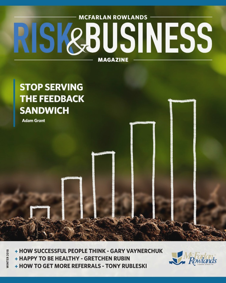 Risk & Business Magazine McFarlan Rowlands Magazine Winter 2018