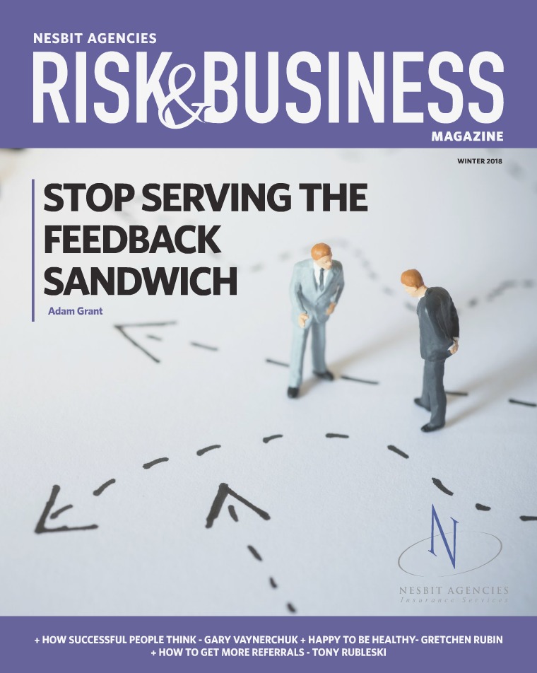 Risk & Business Magazine Nesbit Agencies Winter 2018