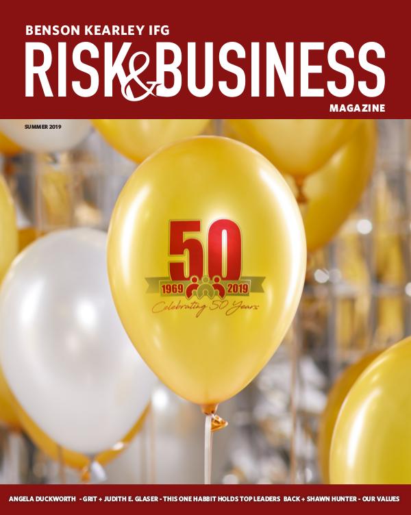 Risk & Business Magazine Benson Kearley IFG Magazine Summer 2019