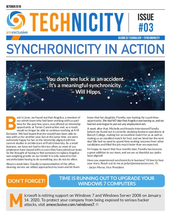 AM Exclusive Technicity Newsletter Issue 3