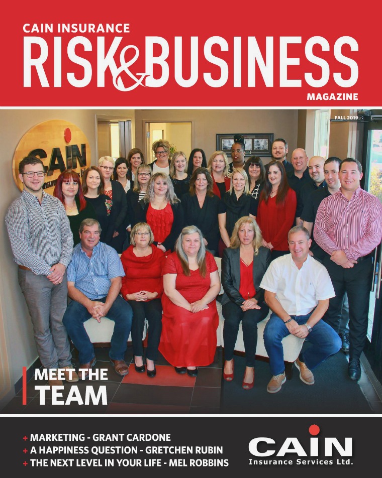 Risk & Business Magazine Cain Insurance Fall 2019