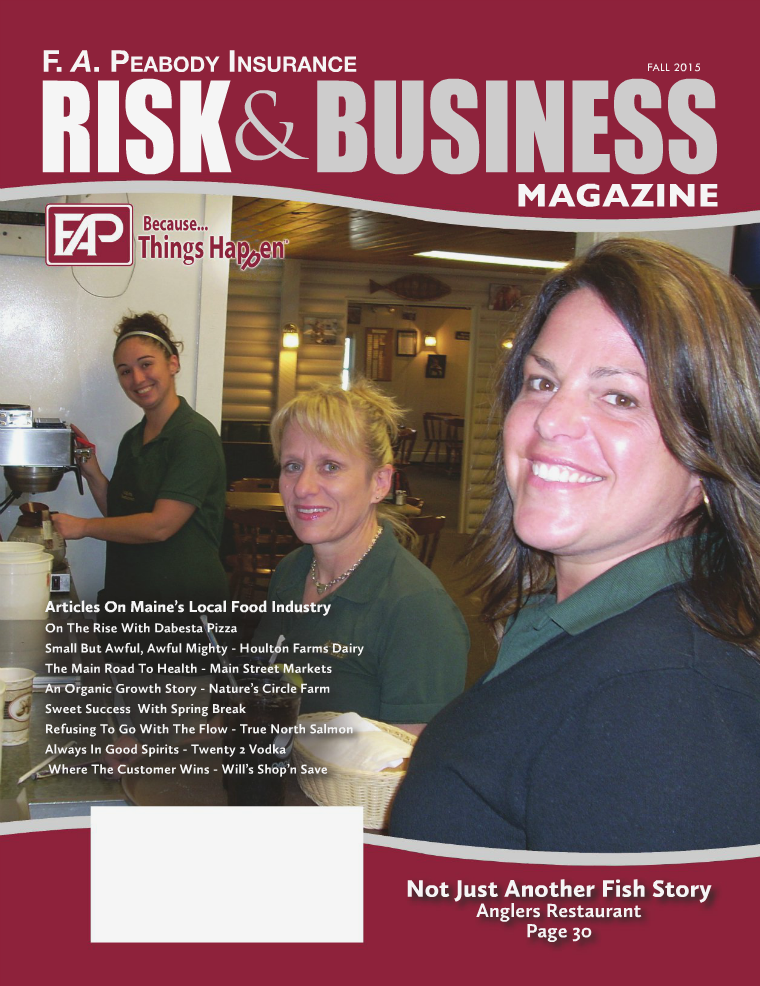Risk & Business Magazine F.A. Peabody Insurance Fall 2015