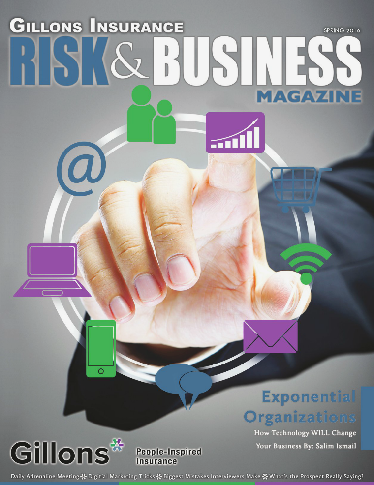 Risk & Business Magazine Gillons Insurance Spring 2016