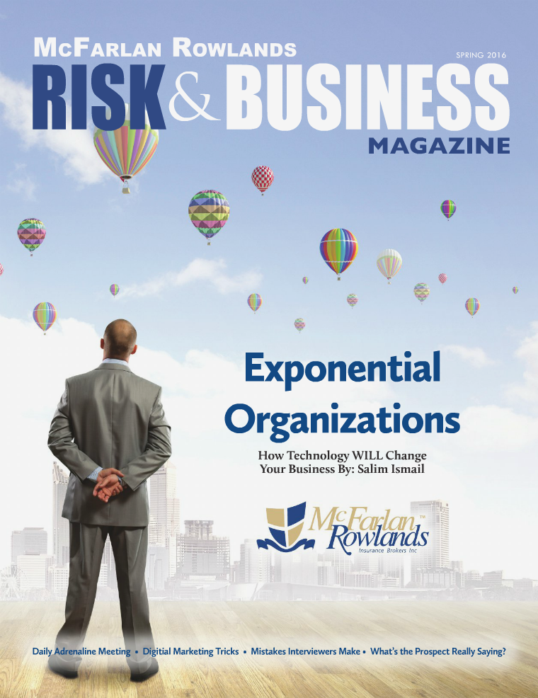 Risk & Business Magazine McFarlan Rowlands Spring 2016