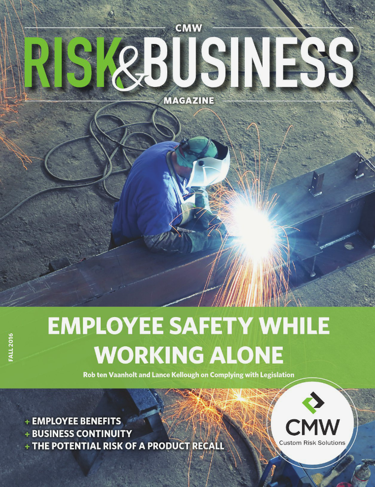 Risk & Business Magazine CMW Fall 2016