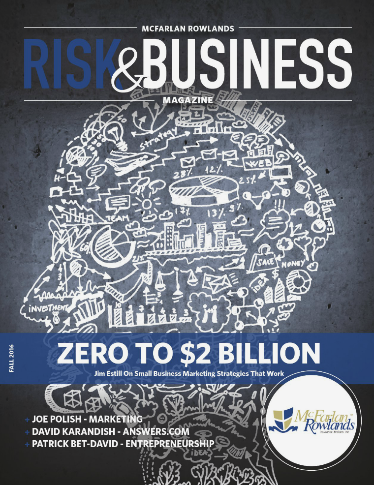Risk & Business Magazine McFarlan Rowlands Fall 2016