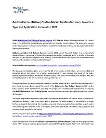 Automotive Fuel Delivery System Market 2017