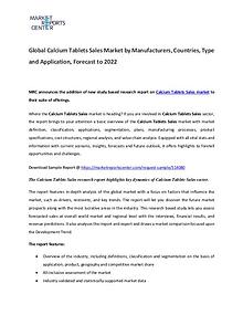 Calcium Tablets Market 2017