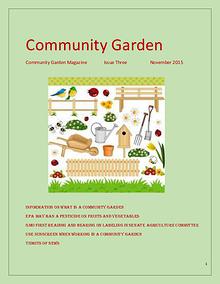 Community Garden, November Issue, Number Three