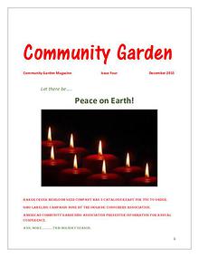 Community Garden Magazine December 2015  Issue Four